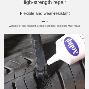 Решение за ремонт на напукани и почеса минерално боковин гуми, черна гумена тампон за гуми
