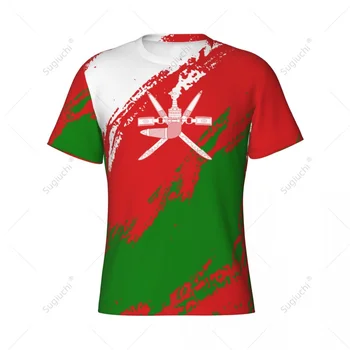 Потребителско име Nunber Цвят на хартата на Оман Мъжки облегающая спортна тениска Дамски тениски джърси за футболни фенове