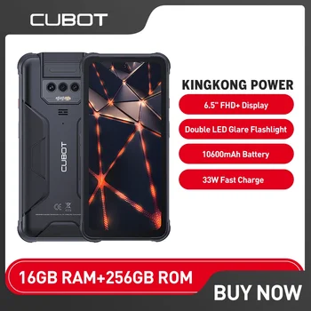 Cubot KingKong Power Здрав Водоустойчив Смартфон с Android 13 8 + GB 256 GB Мобилен Телефон 10600 ма 33 W Бързо Зареждане на 6,5 