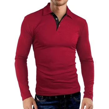 Есенна мъжки горната риза с дълъг ръкав, тънък пролетта топ с отложным яка, 3D принт, Нова клубна ежедневна мода