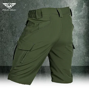 Военни дишащи тактически панталони IX9, мъжки улични бързо съхнещи панталони-карго с множество джобове, dr. леките ластични шорти за почивка, мъжки
