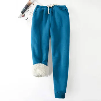 Мъжки есенно-зимни обикновена панталони с нагревателя и кадифена завязкой на съвсем малък, спортни панталони за мъже