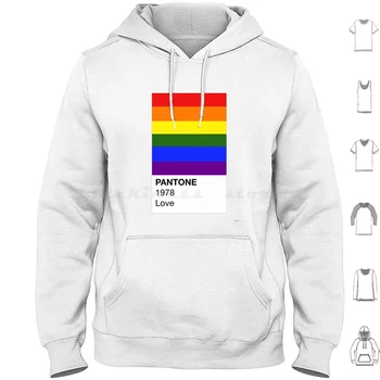 Pantone Pride: Блузи с качулка Pride с дълъг ръкав Pride Би Пан Транс Деми Асе Аро, Асексуал, Бисексуални, Пансексуал, Квир
