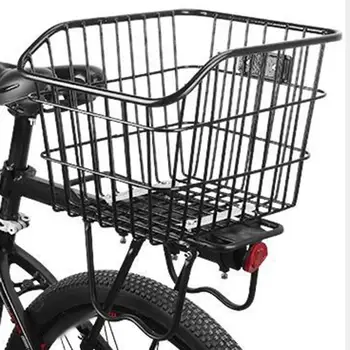 Задна кошница за съхранение на велосипеди метална без капак за багаж за езда на открито