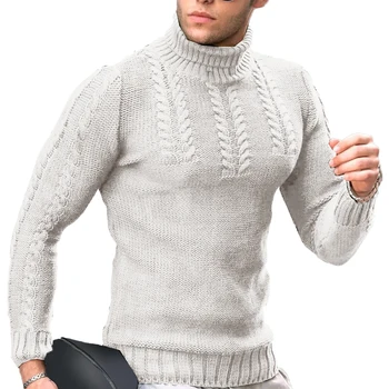 Топ Пуловер, Поло Усукани пуловер акрил Черен Тъмно Сив Светло сив Темносиний White Абсолютно Нов Високо качество